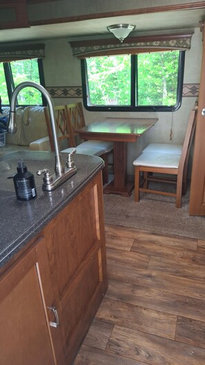 Interior - Cozy Camper setup, off grid (Dunlop)