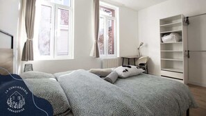 4 bedrooms, iron/ironing board, travel cot, WiFi