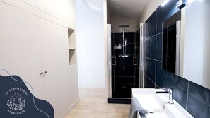 Shower, hair dryer