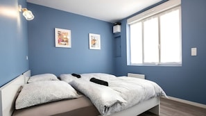 2 chambres, lit parapluie, Wi-Fi, draps fournis