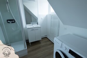 Shower, hair dryer