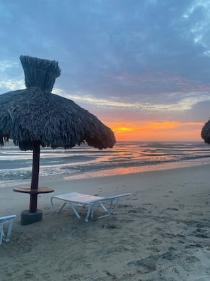 Tæt på stranden, badehåndklæder