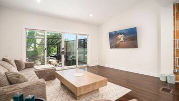 Smart TV, video games, music library, video library