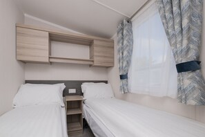 Casa móvil | 2 dormitorios y ropa de cama