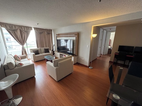 Living area. In condominium with beautiful views
