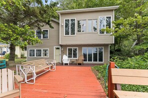 Terrace/patio - Cottage with Private Lake Access! Short distance to town (West Olive)