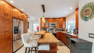 Microwave, oven, stovetop, dishwasher