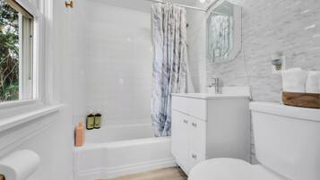 Towels, soap, toilet paper