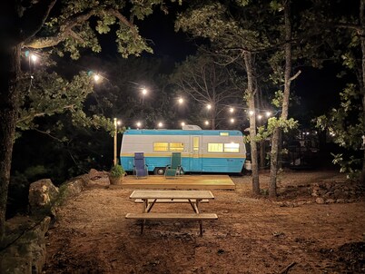 Vintage Camping at Keystone Lake: Boat Rental, Hiking, Campfire, Serene Outdoors