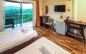 Standard Twin Room, Balcony, Garden View | View from room
