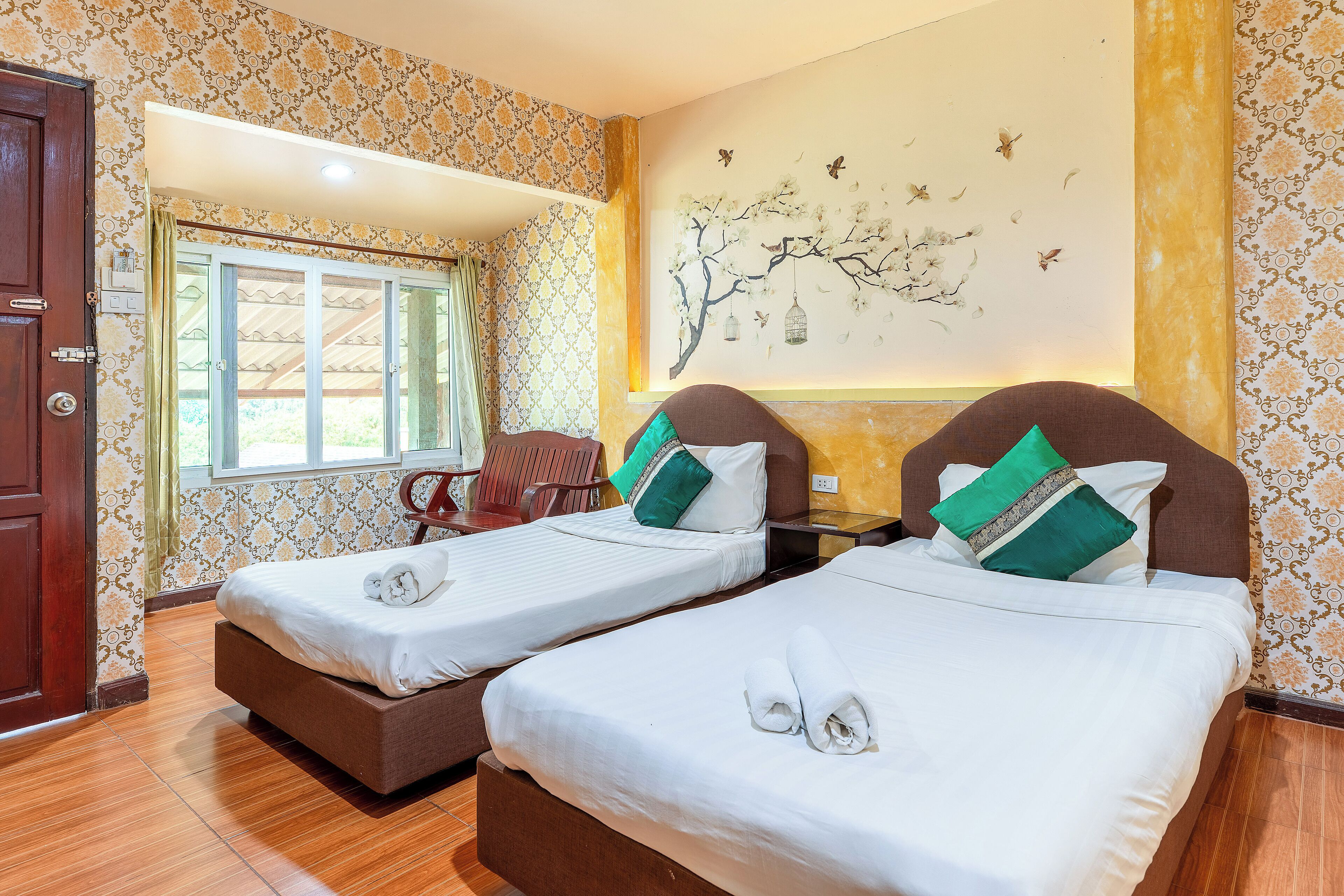 Standard-Zweibettzimmer | Verdunkelungsvorhänge, kostenloses WLAN, Bettwäsche