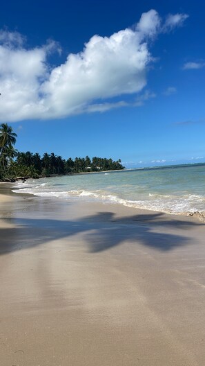 In Strandnähe, Liegestühle, Strandtücher