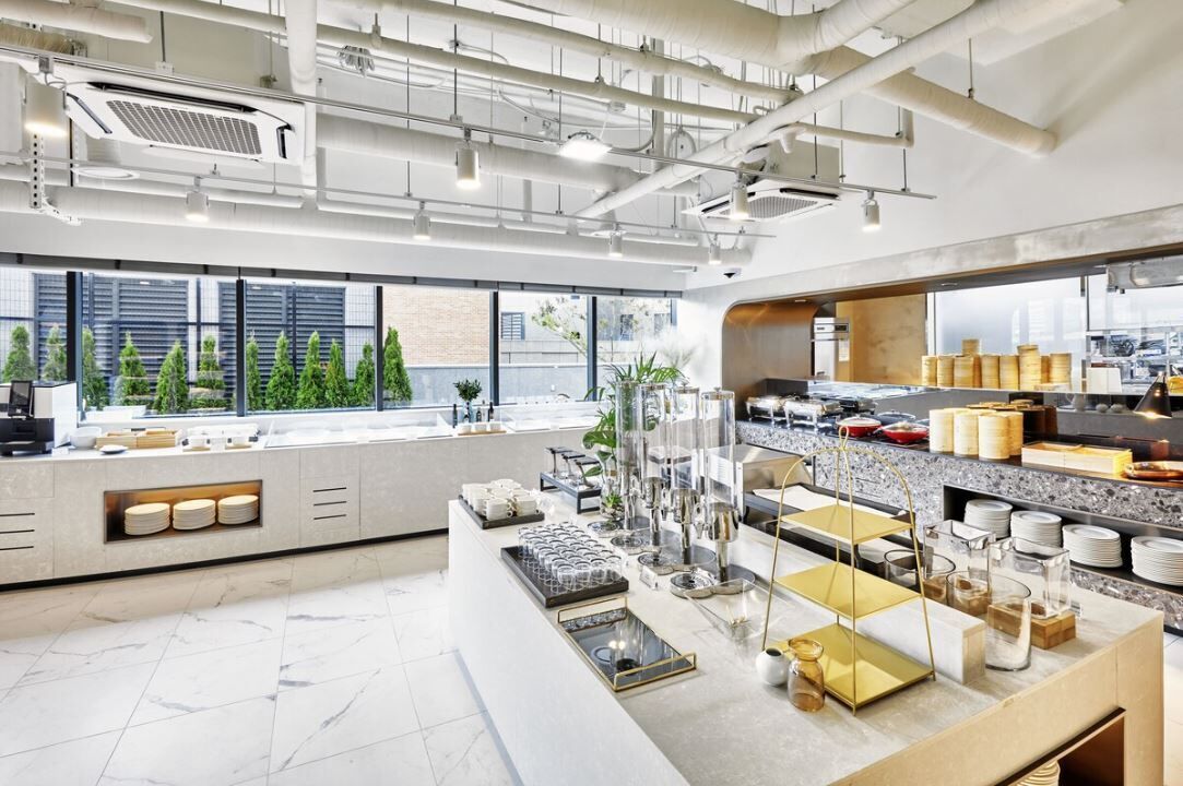 Morgenmadsbuffet hver dag (22000 KRW pr. person)