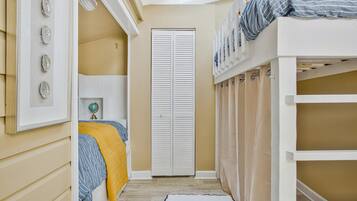2 bedrooms, iron/ironing board, travel crib, WiFi
