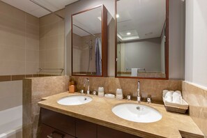 Hair dryer, towels