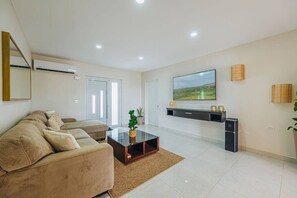 Smart TV, books, stereo