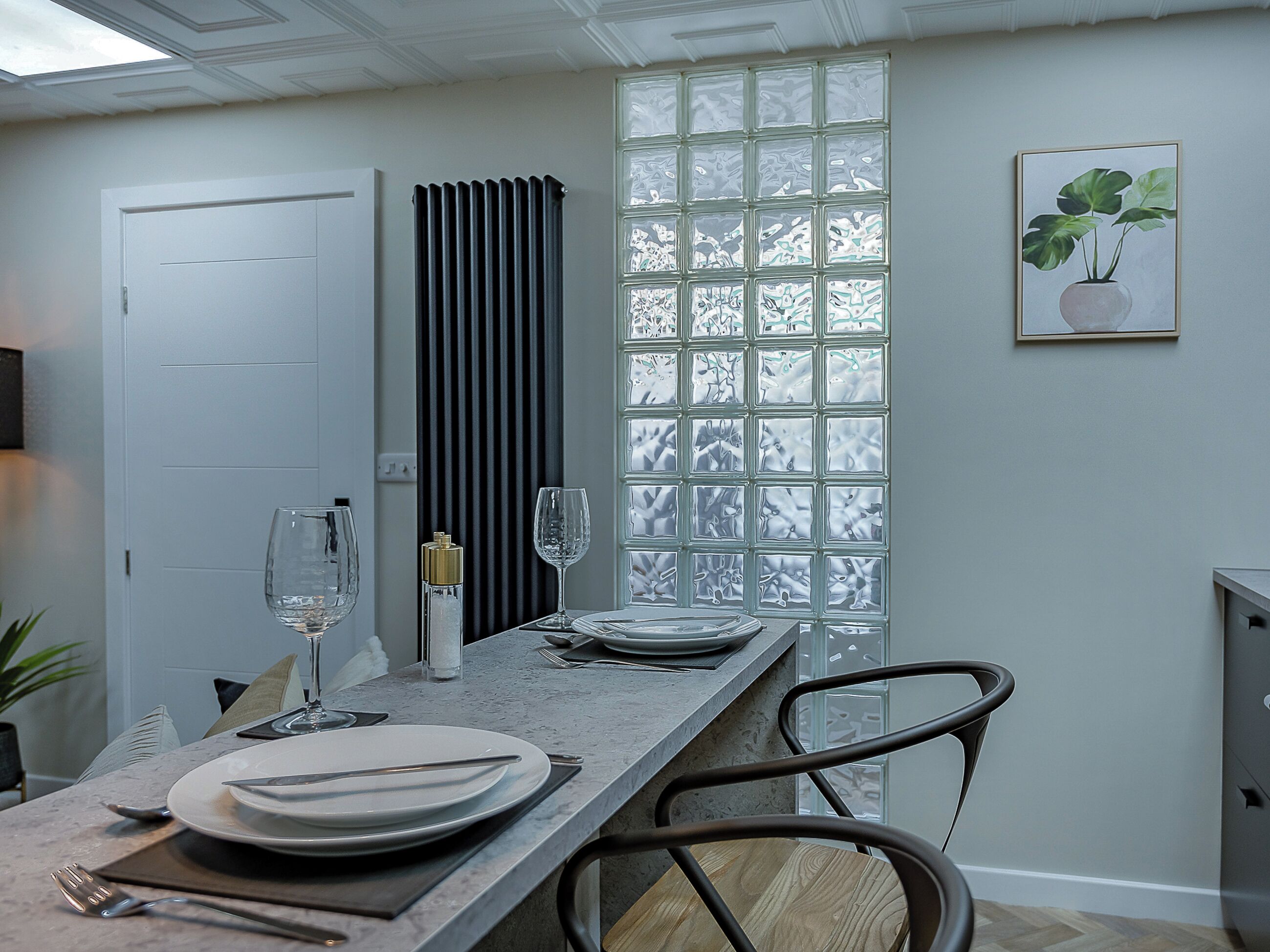 Open plan living space | The Old Post Office - The Old Post Office Apartments, Haltwhistle