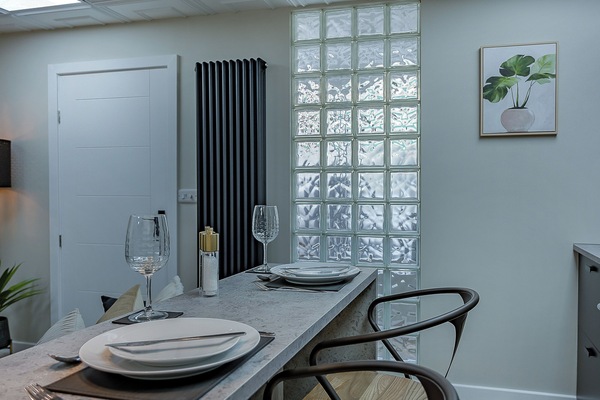 Open plan living space | The Old Post Office - The Old Post Office Apartments, Haltwhistle