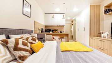 Deluxe Apartment, City View | In-room safe, soundproofing, iron/ironing board, free WiFi