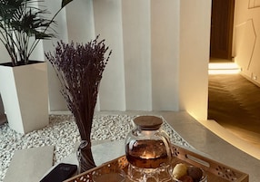 Couples treatment rooms, Turkish bath, body treatments, body wraps