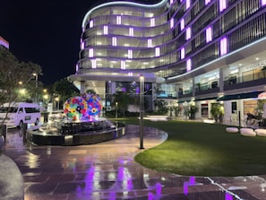 Front of property – evening/night