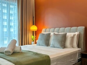 Superior Apartment, 2 Bedrooms, Balcony, City View | Desk, laptop workspace, free WiFi, bed sheets - Razak City Residences by Emily in Town (Kuala Lumpur)