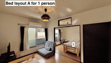 2 bedrooms, iron/ironing board, free WiFi, bed sheets