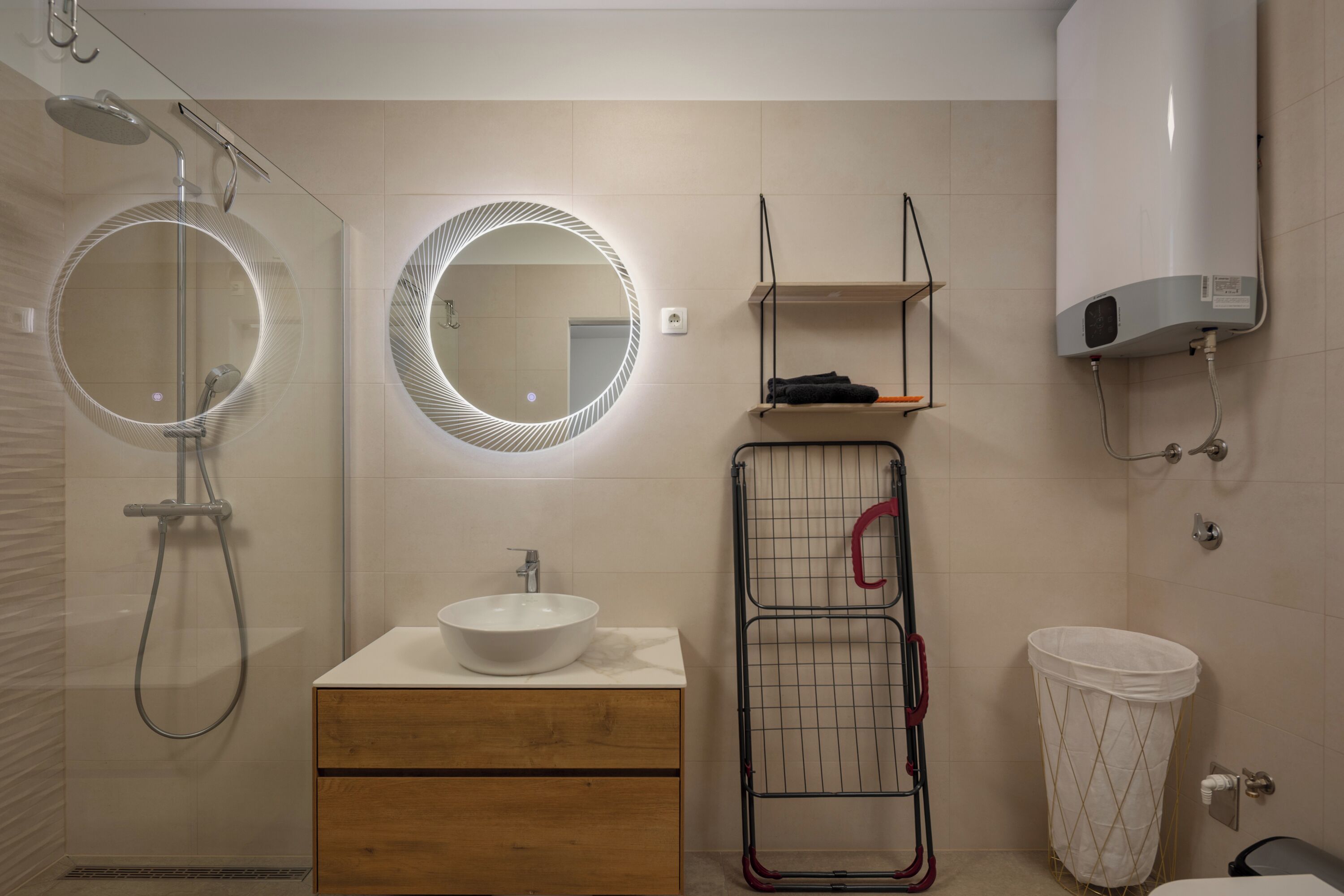 Family Studio (Viky's Place 2) | Bathroom | Shower, hair dryer, towels, soap