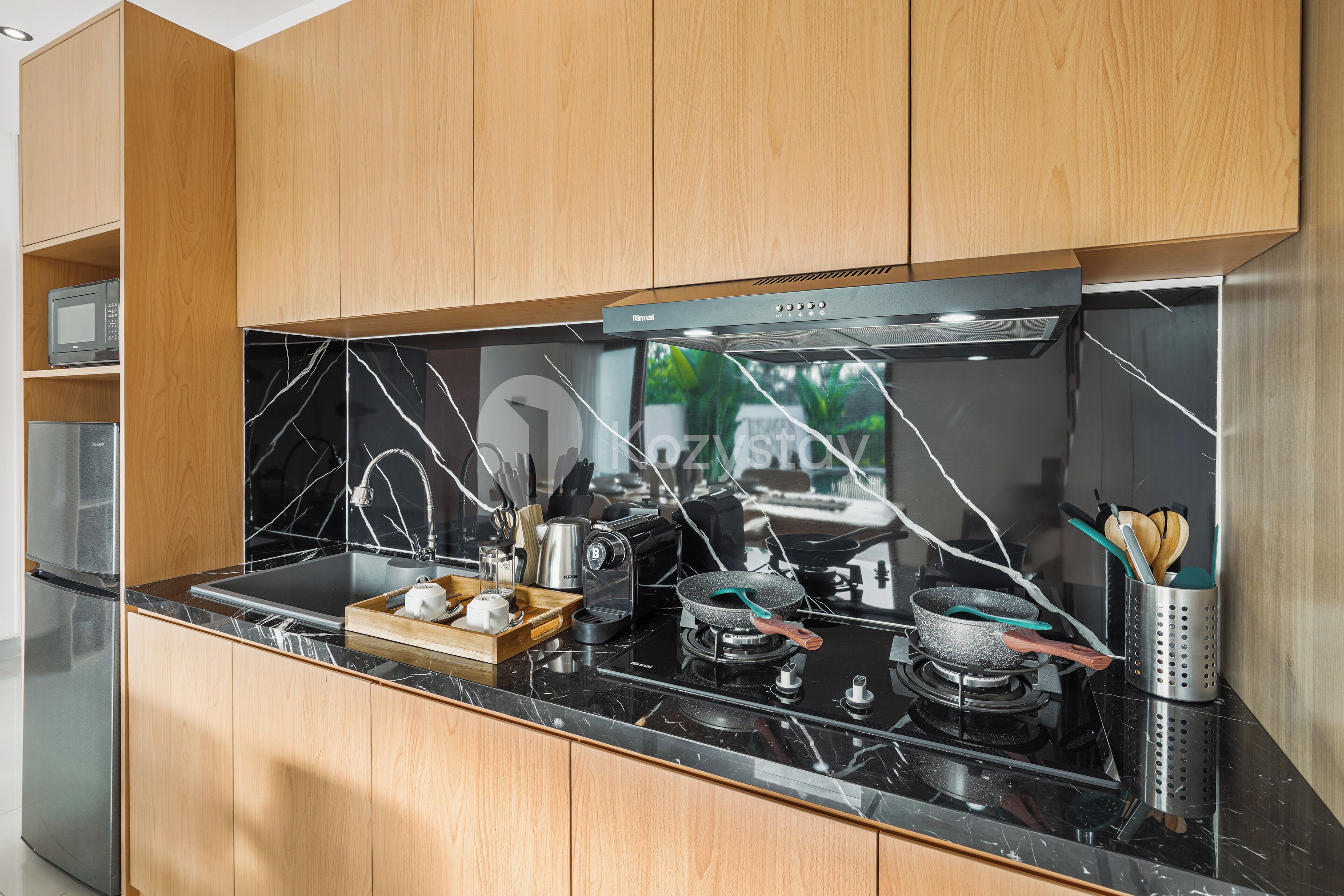 Villa, 3 Bedrooms, Garden View | Private kitchen