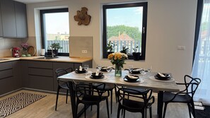 Dining - Charming 2-bedroom family-friendly apartment with WiFi and AC in Senec (Bratislavský kraj)