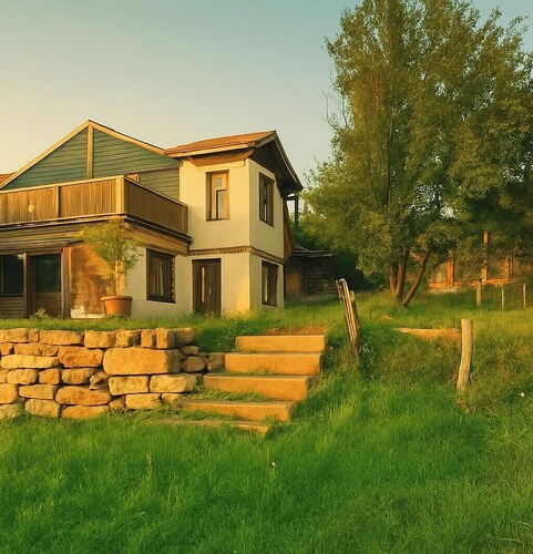 Heritage : 3-bedroom farmhouse with bungalow in Vladimir village with WiFi