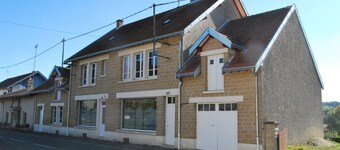 Gite in the Argonne Ardennaise, with a large plot of land stretching down to the river