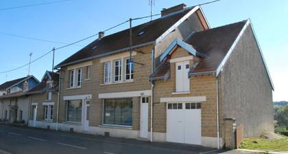 Gite in the Argonne Ardennaise, with a large plot of land stretching down to the river