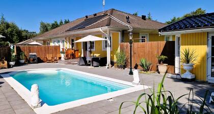 Beach near villa with pool