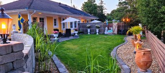 Beach near villa with pool