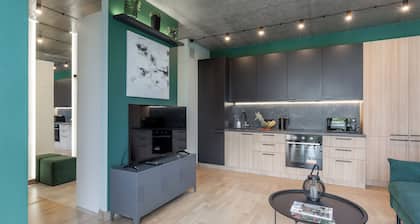 Stylish apartment with a view of Park