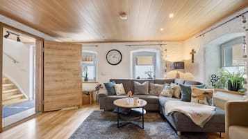 Fernseher, Kamin, DVD-Player