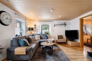 Fernseher, Kamin, DVD-Player