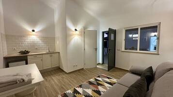 Televisie en een open haard