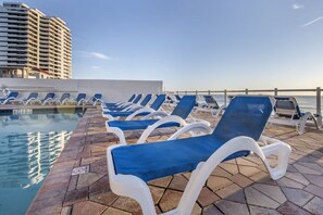 A heated pool