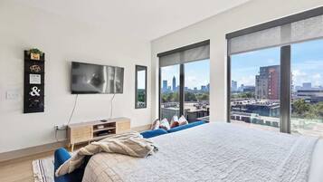 1 habitación, tabla de planchar con plancha, wifi y ropa de cama