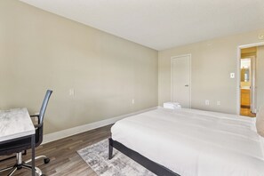 Desk, iron/ironing board, travel crib, free WiFi