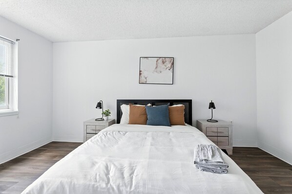 Desk, iron/ironing board, travel crib, free WiFi