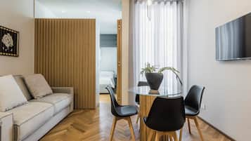 Condo | Living area | Smart TV