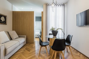 Condo | Living area | Smart TV