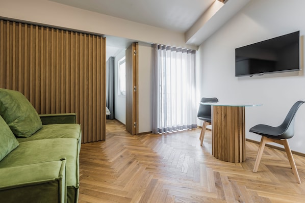 Condo | Living area | Smart TV