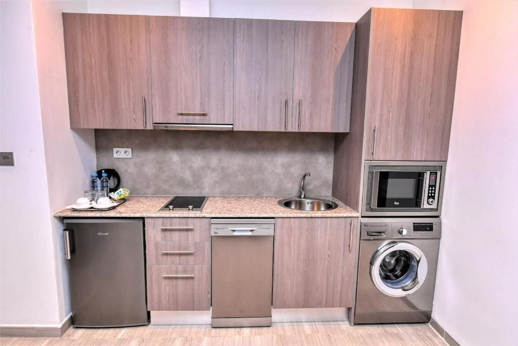 Laptop workspace, blackout curtains