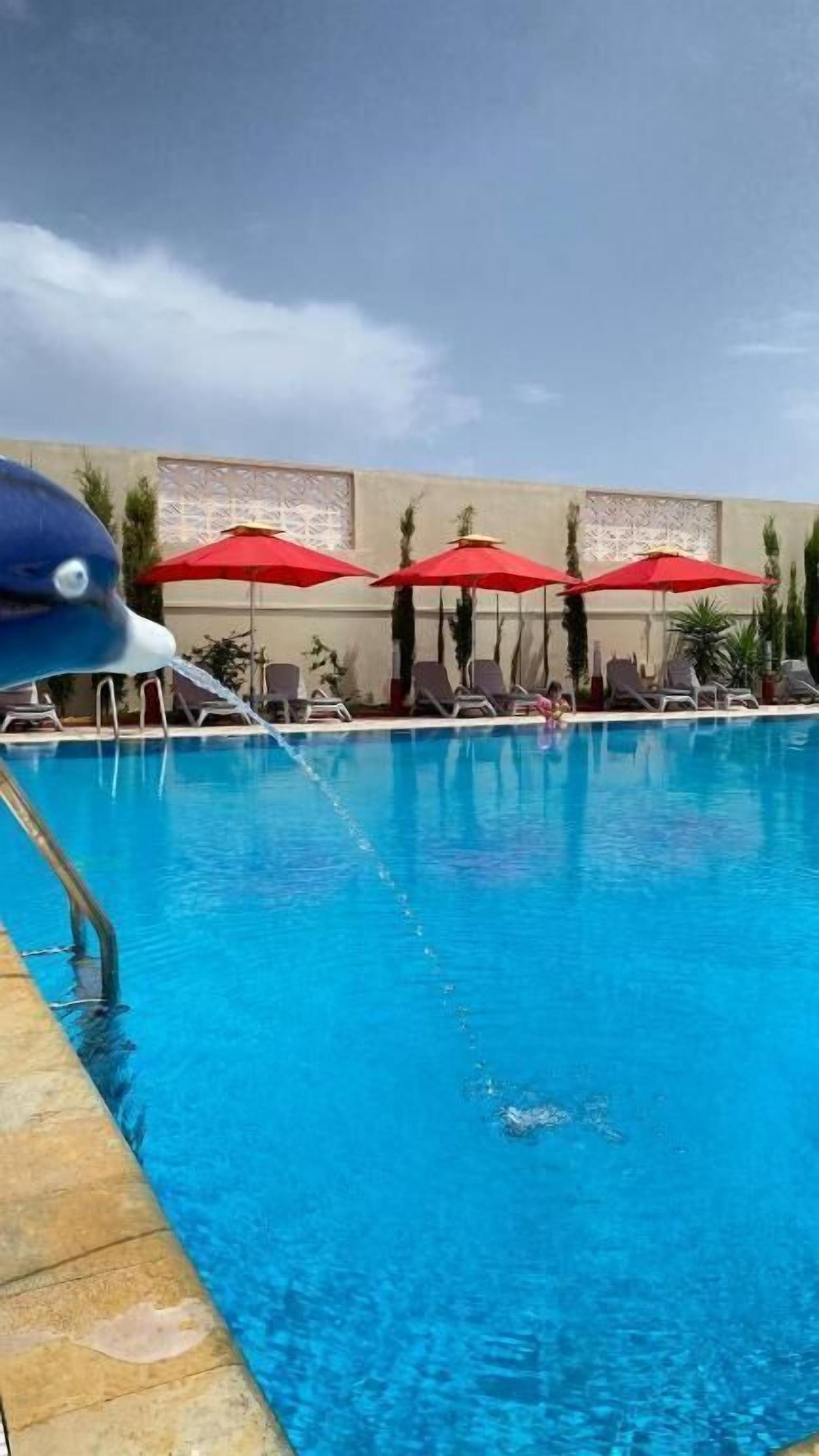 2 indoor pools, seasonal outdoor pool, pool umbrellas, pool loungers