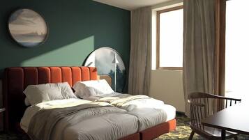 Comfort Double Room, Balcony, Mountain View | Desk, laptop workspace, iron/ironing board, free WiFi