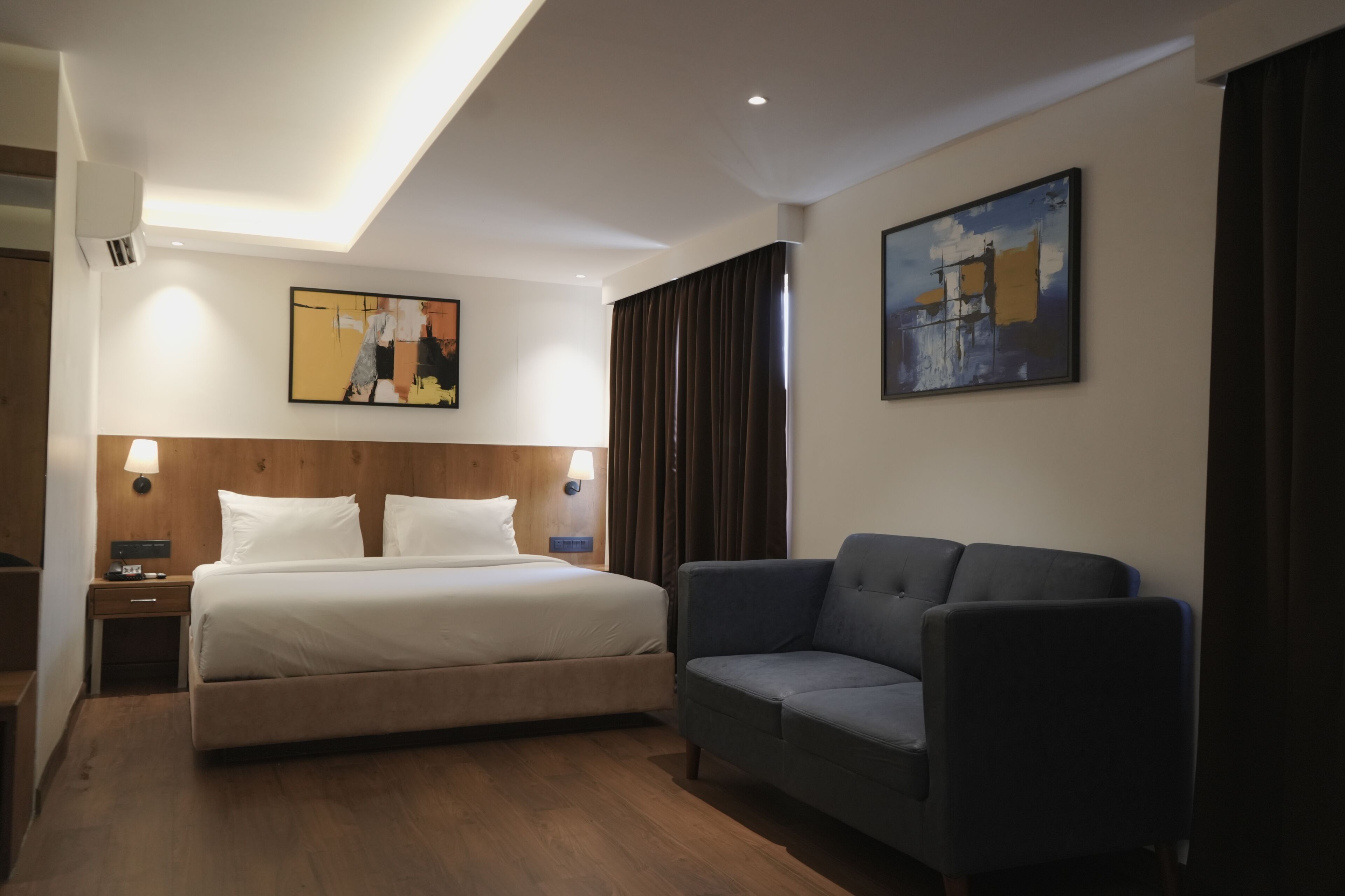 Premium-værelse | Skrivebord, arbejdsområde til bærbare computere, gratis Wi-Fi